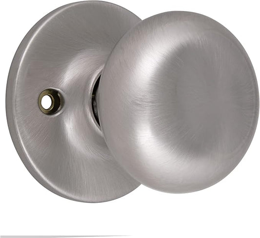 Design House 753293 Cambridge Dummy Door Knob, Satin Nickel