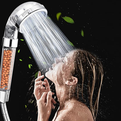 NOSAME Shower Head, Filter Filtration High Pressure Water Saving 3 Mode Function Spray Handheld Showerheads for Dry Skin & Hair | Handheld Showerheads, Filter Filtration High Pressure Water Saving 3 Mode Function Spray Shower Head for Dry Skin & Hair