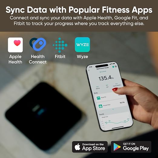 Wyze Scale Ultra Smart Scale for Body Weight, BMI & Muscle Mass | Wi-Fi & Bluetooth Sync, 4.3" Color Display, Tracks 13 metrics, Heart Rate Tracking, Baby/Pet/Luggage Mode, 400lbs Capacity