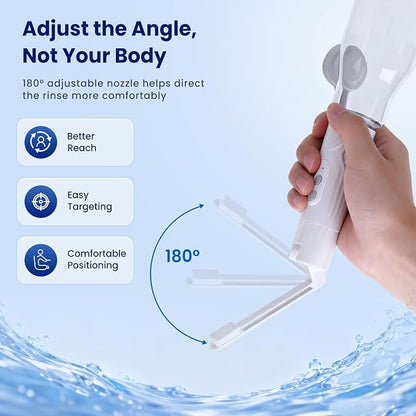 Portable Bidet for Travel, 400ml Rechargeable Electric Bidet Sprayer