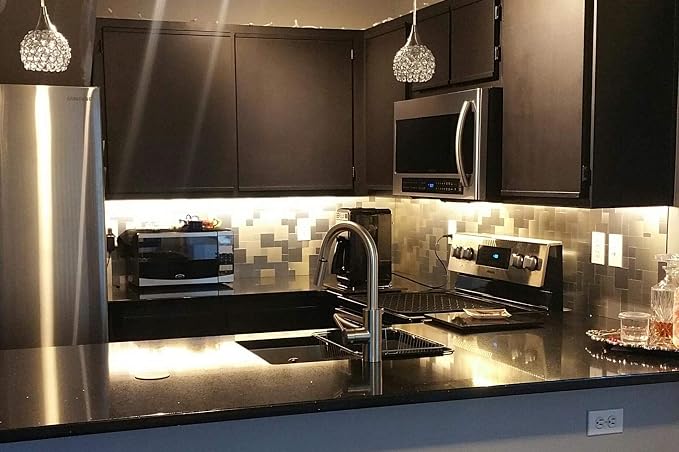 Art3d Metal Peel and Stick Backsplash Tile, 10-Pack, Brushed Silver | Stainless Steel, Self Adhesive, Waterproof, Durable, Seamless Splicing, Ideal for Kitchens, Bathrooms