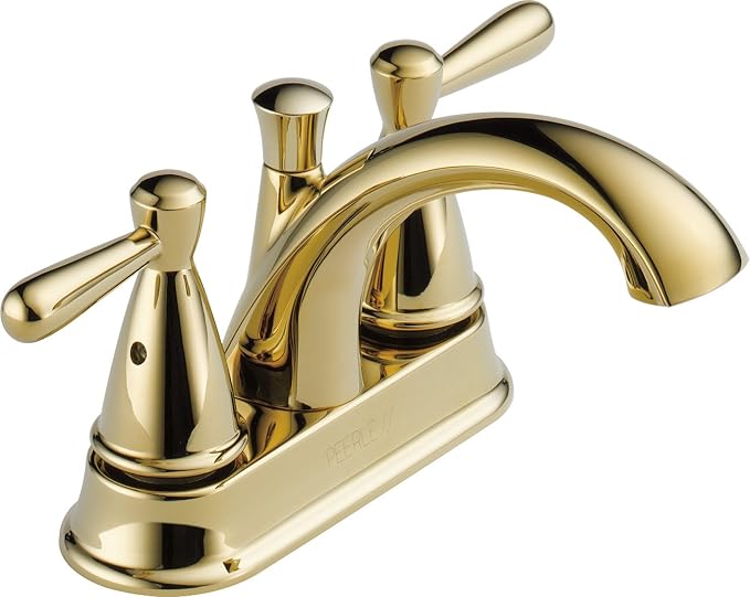 Peerless P99640LF-PB Bayside Bathroom Faucet, Polished Brass