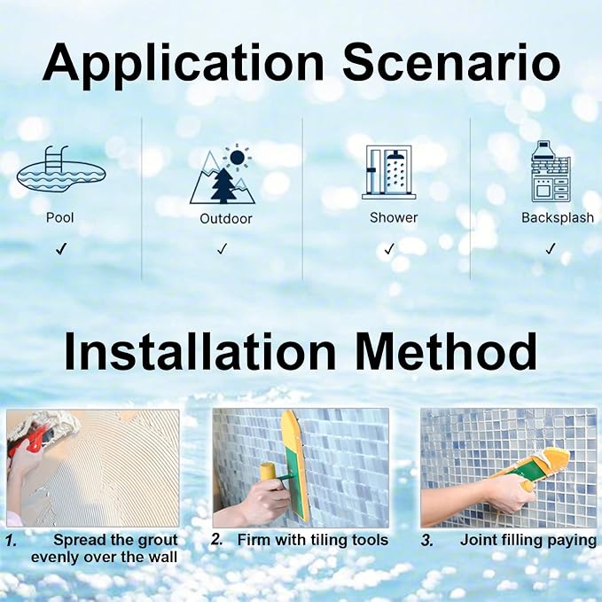 LSDECO 5 Sheets Glass Mosaic Tiles Backsplash, Pool Tiles, 12" x 12" Kitchen Backsplash Tile, Glass Tiles for Bathroom Border Shower Wall (5 Sq.Ft Topazstone)