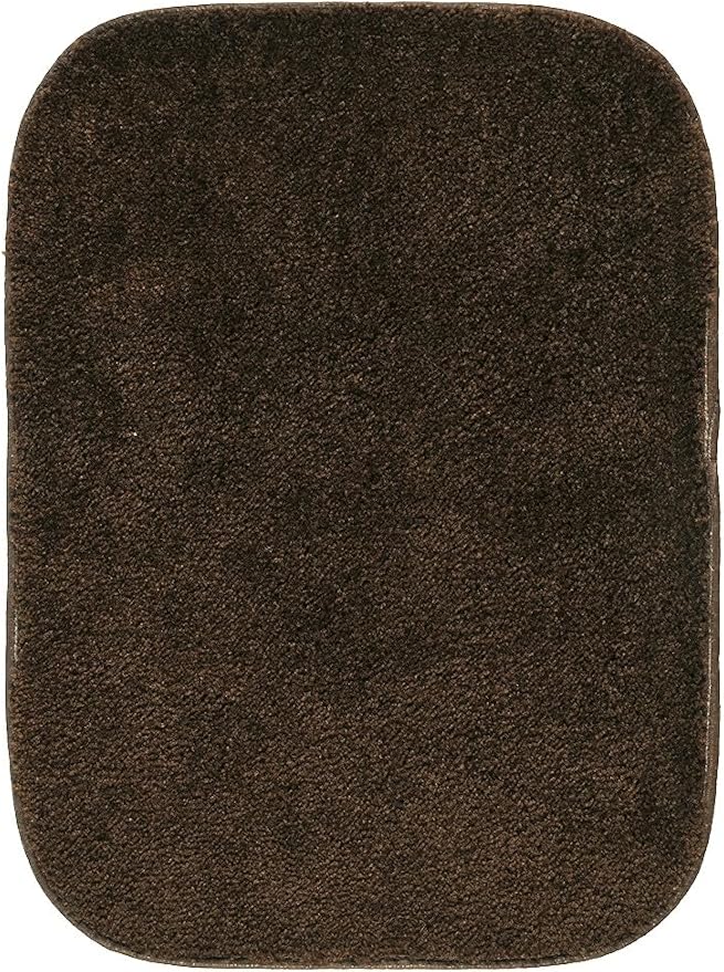 Garland Rug Traditional Nylon Washable Chocolate 2 Bath Rugs (21" X 34", 22" X 60") - Soft, Absorbent, and Stylish for Your Bathroom