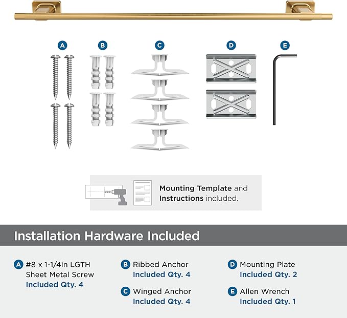 Amerock Bronx Champagne Bronze 24 inch (610mm) Towel Bar, BH26615CZ