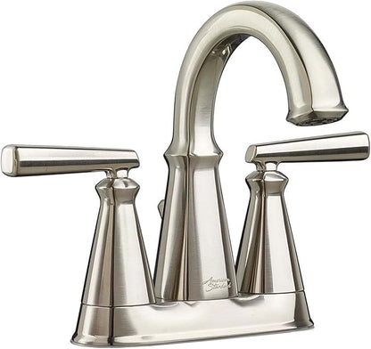 American Standard 7018201.295 Edgemere Centerset Bathroom Faucet, Brushed Nickel