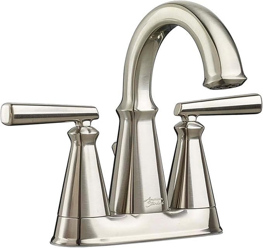 American Standard 7018201.295 Edgemere Centerset Bathroom Faucet, Brushed Nickel
