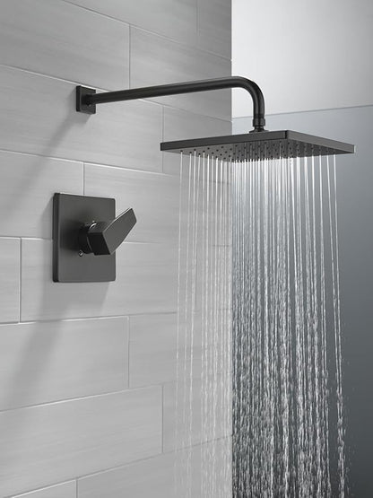 Delta Faucet Modern Raincan Square Single-Function Shower Valve Trim Kit Brushed Nickel, Shower Faucet Set, Rainfall Shower Head, Spotshield Stainless T14268-SP-PP (Valve Not Included)