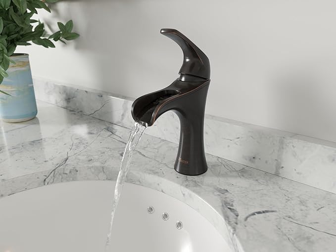 Pfister Jaida Bathroom Sink Faucet, Single Control, 1-Handle, Single Hole, Tuscan Bronze Finish, LF042JDYY
