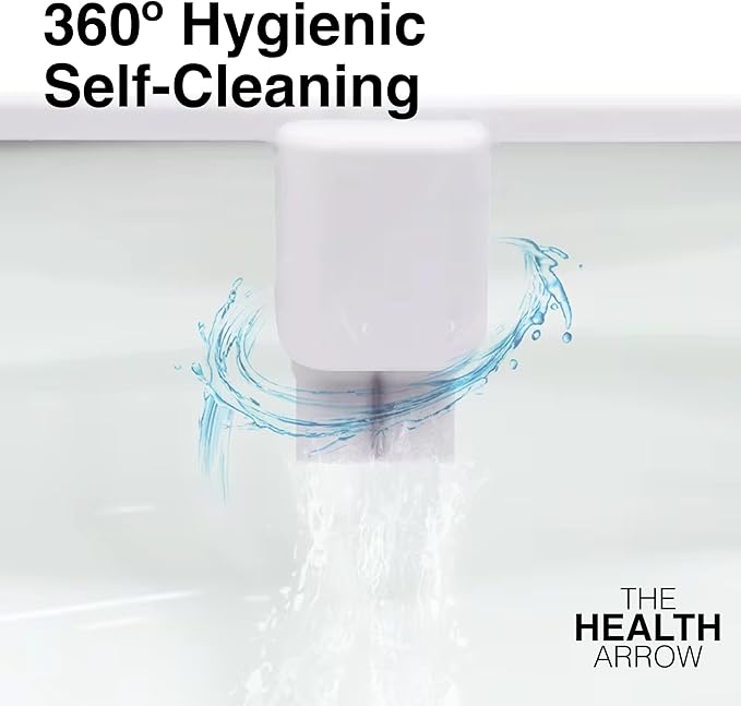 MIZU FLOW - Non-Electric Bidet Attachment for Toilet Seat, Adjustable Water Pressure & Spray Angle, Fresh Water, Hygienic, Self Cleaning, Dual Nozzles (Front & Rear Wash), DIY Easy Install (White)