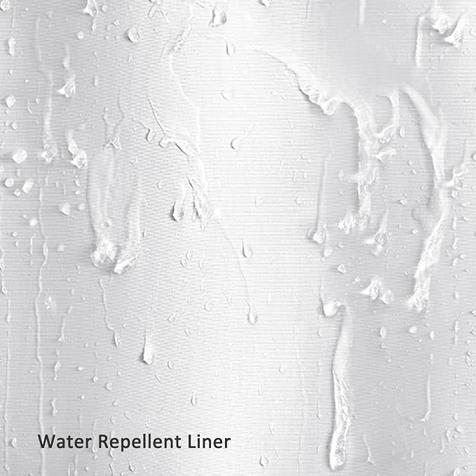 No Hook Shower Curtain Snap-in Fabric Replacement Liner 71" W x 55" L | Washable Snap in Fabric Liner