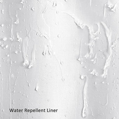 No Hook Shower Curtain Snap-in Fabric Replacement Liner 71" W x 55" L | Washable Snap in Fabric Liner