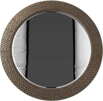 Howard Elliott Collection 21117 Bergman Round Mirror, Small, Silver 32 inch