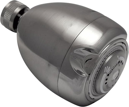 Niagara Conservation High Efficiency 1.5 GPM Earth Spa 3-Spray Showerhead in Brushed Nickel, N2915BN