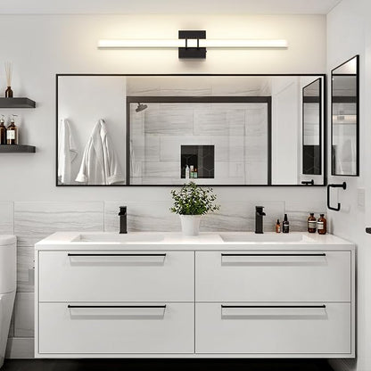 Modern Black Vanity Light Bar 32 Inch, 24W 5CCT Dimmable Bathroom Light Fixtures LED Wall Lighting Fixture