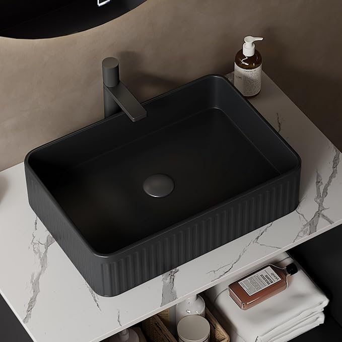 30" Bathroom Vanity with Sink, Small Bathroom Vanity with Durable Ceramic Basin and Sintered Stone Countertop and Soft Closing, Freestanding Bathroom Vanities, Black
