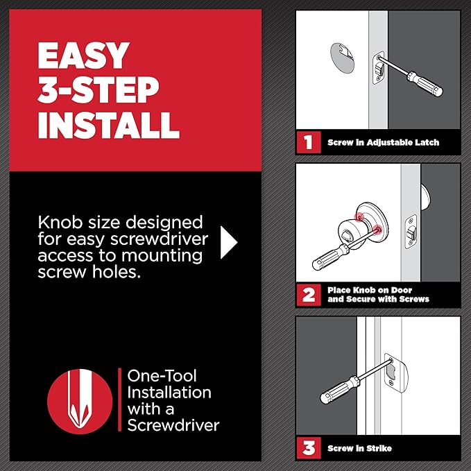 Kwikset Juno Interior Passage Door Knob, Handle for Closet and Hallway Doors, Non-Locking Doorknob in Satin Nickel, with Microban Protection (Pack of 6)