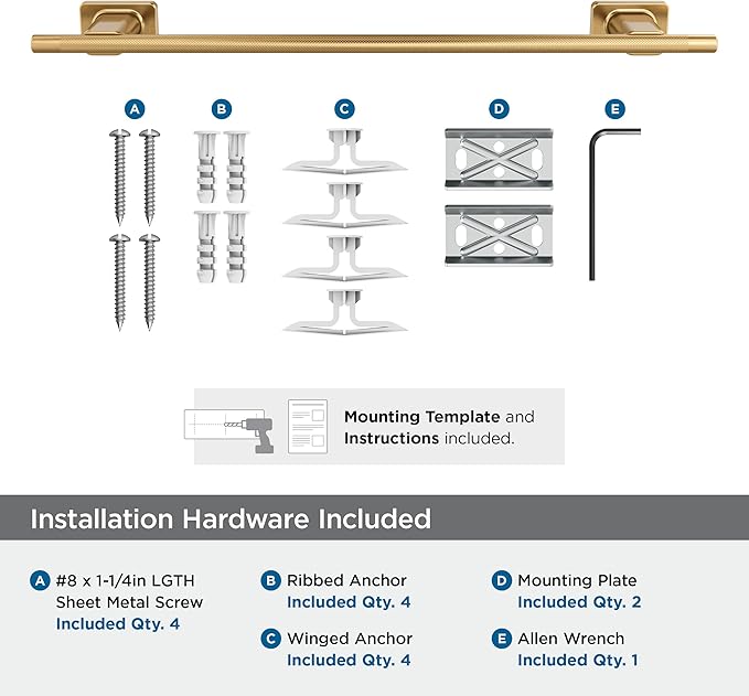 Amerock Bronx Champagne Bronze 18 inch (457mm) Towel Bar, BH26614CZ