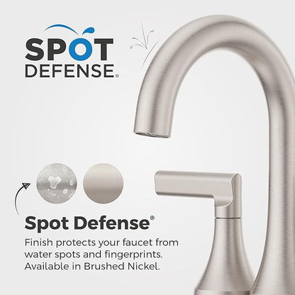 Pfister Vedra Bathroom Sink Faucet, 4-Inch Centerset, 2-Handle, 3-Hole, NSF Certified, Spot Defense Brushed Nickel Finish, LF048VEDGS