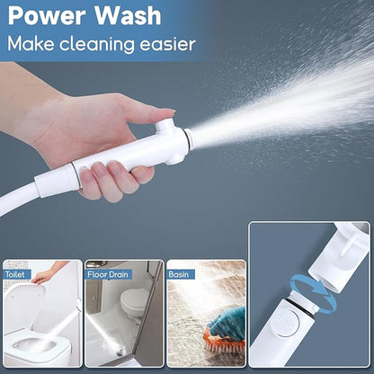 5+1 Mode High Pressure Replacement White RV Shower Head with Hose | On/Off Switch, Water Saving Motorhome Shower Head for RV/Campervan, Caravan