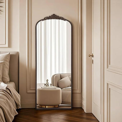 Micasso Bronze Full Length Mirror: 21''x56'' Baroque Vintage Floor Mirror | Traditional Ornate Antique Long Body Mirror for Wall/Dressing Room/Cloakroom/Bedroom/Entryway/Hallway/Fireplace/Living Room