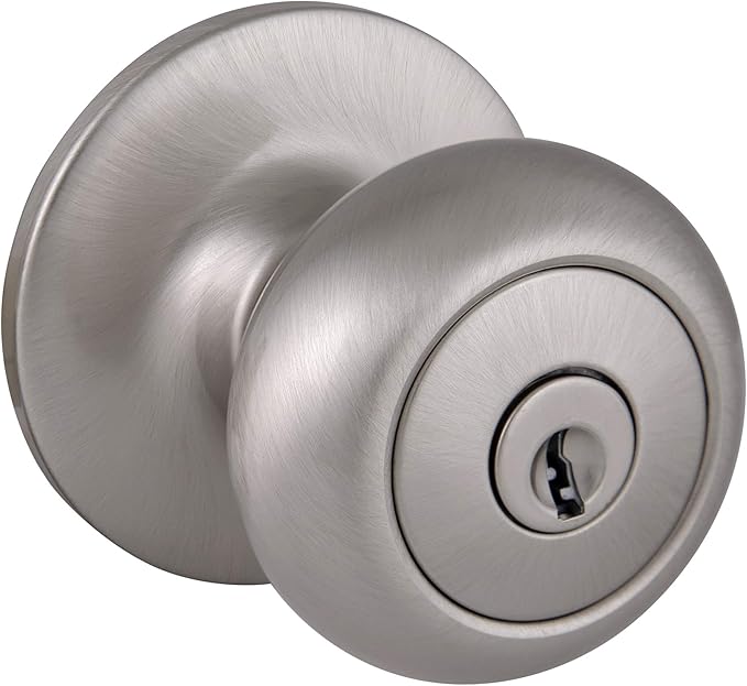 Design House 753327 Cambridge Keyed Entry Door Knob Satin Nickel