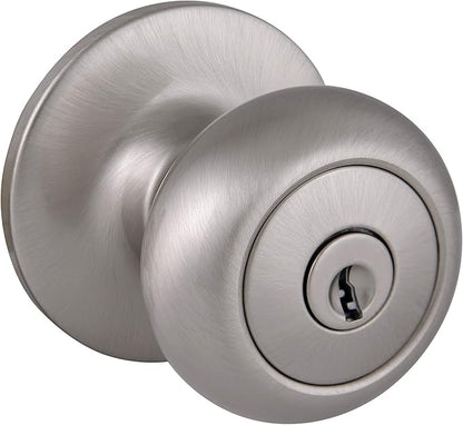 Design House 753327 Cambridge Keyed Entry Door Knob Satin Nickel
