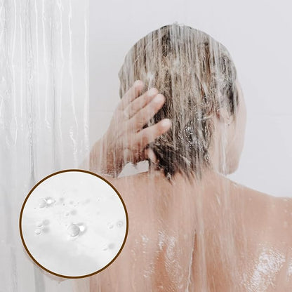 Barossa Design Short Shower Curtain Liner 60 Inch Length, Clear, 70x60 | Waterproof PEVA, PVC Free, Metal Grommets, Lightweight Plastic Shower Liner 70 x 60 Inches Short Size for Bathroom