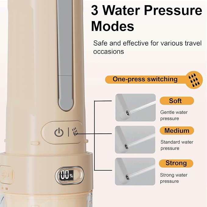 Electric Portable Bidet for Postpartum Care, Light Orange
