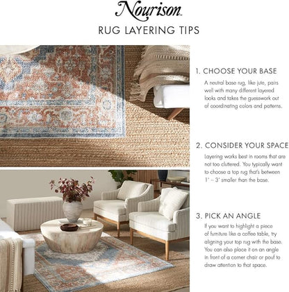 Nourison Home Nourison Essentials Black Ivory 7' x 10' Area Rug - Easy Clean, Non Shedding, Bed Room, Living Room, Dining Room, Kitchen (7' x 10')