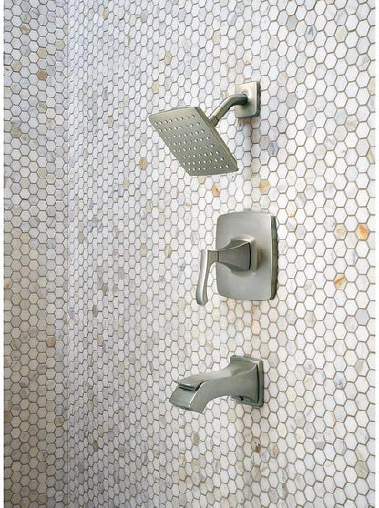 Pfister Venturi Tub & Shower Trim Kit, Valve and Cartridge Included, 1-Handle, Spot Defense Brushed Nickel Finish, 8P8WS2VNSGS