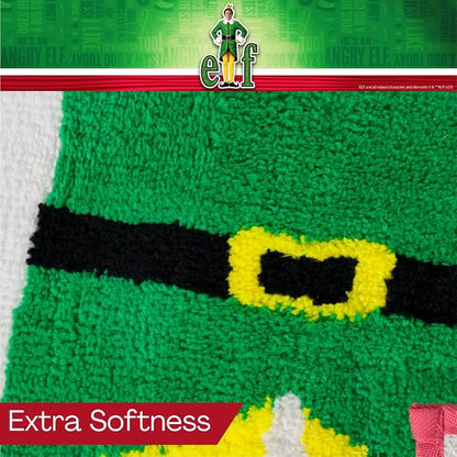 Elf Movie Buddy Christmas Bathroom Mat Rug (17x24) - Non-Slip Plush Poly Knit Holiday Home Decor Accent - (Officially Licensed Product) By Franco Collectibles