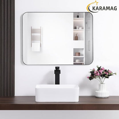 White Vessel Sink Rectangle 16"x12" Bathroom Sink Rectangular Modern Above Counter 16 Inch Small Bathroom Sinks White Porcelain Ceramic Vessel Vanity Sinks Art Basin