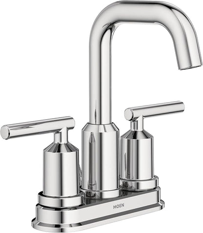 Moen WS84228 Two-Handle High Arc Bathroom Faucet, Chrome