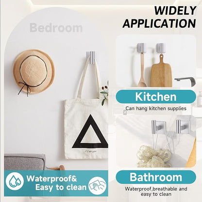 Brushed Nickel Bathroom Hardware Accessories Towel Bar Set, 10 Pieces Bathroom Towel Bar Holder Set, 23.6 Inch Stainless Steel Toilet Paper Holder Towel Racks for Bathroom Wall Mounted