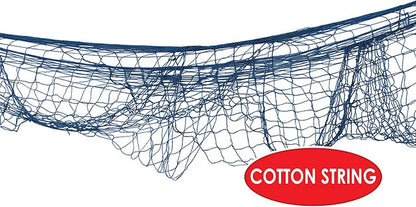 Beistle Blue Cotton String Novelty Nautical Decorative Fish Netting Under The Sea Luau Party Supplies