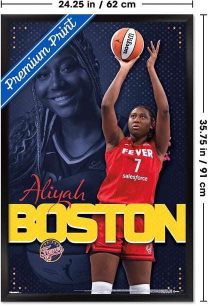 Trends International WNBA Indiana Fever - Aliyah Boston 25 Wall Poster, 34L x 22.4W, Black Framed Version