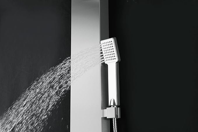 Blue Ocean 48" Stainless Steel SPS822A Shower Panel Tower with Rainfall Shower Head and Spout