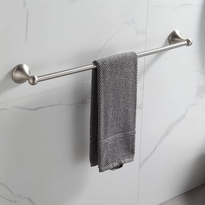 BGL Bathroom Accessory Set, Brushed Nickel Adjustable Expandable Towel Bar 4-Piece Bathroom Hardware Set Wall Mounted
