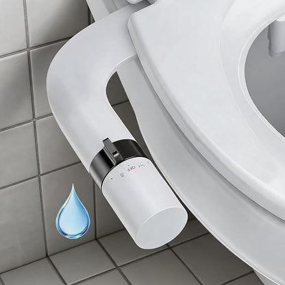 Bidet Attachment for Toilet, Non-Electric Dual Nozzle Bidet Sprayer with Adjustable Water Pressure, Cold Water Toilet Seat Attachment for Feminine and Personal Hygiene