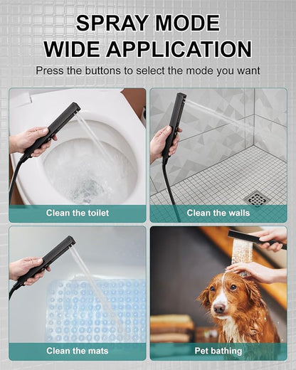 Shower Faucet Set Rainfall Shower System with Square Showerhead and Handle Set Fixture with 2 in 1 Function Handheld Sprayer Wall Mounted Trim Repair Kit Rough-in Valve 12 Inch Oil Rubbed Bronze