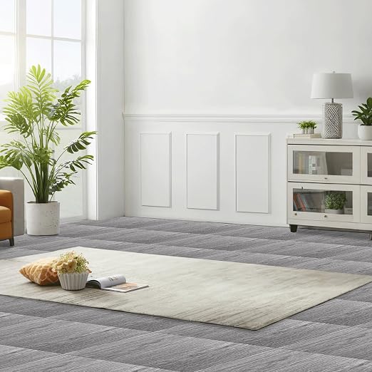 Vinyl Flooring 12"x12" Peel and Stick Floor Tile Vertical Grey Wood | 40 Sheet Waterproof Vinyl Floor Tiles Self Adhesive Floor Tiles Clearance Sticky Laminate Flooring Stick on Bathroom Kitchen