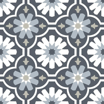FloorPops FP2944 Sevilla Peel & Stick Floor Tiles, Multicolor
