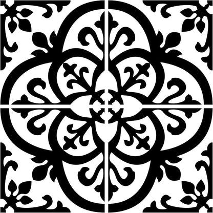 InHome NH2956 Avignon Peel & Stick Backsplash Tiles, Black