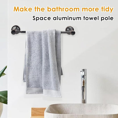 Adjustable Bronze 15 to 26Inch Bath Towel Bar Rack for Bathroom Towel Holder, Wall Mounted Rod Hanger Bathroom Hardware Accessories Hotel Style, Stainless Steel, Oil Rubbed Bronze