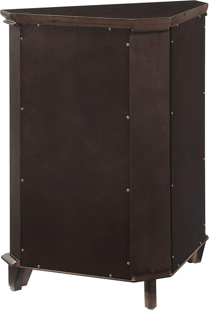 Crosley Furniture Lydia Corner Storage Cabinet and Bathroom Organizer with Shelves, Espresso