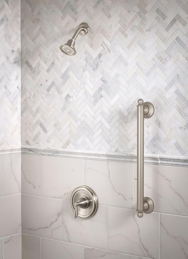Moen Brantford Brushed Nickel Posi-Temp Pressure Balancing Eco-Performance Shower Valve Trim Kit Valve Required, T2152EPBN