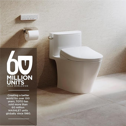 TOTO® WASHLET® S7A Electronic Bidet Toilet Seat with EWATER+® Bowl and Wand Cleaning, Auto Open and Close Contemporary Lid, Elongated, Sedona Beige - SW4736#12
