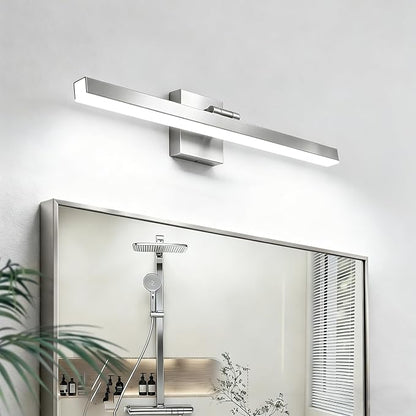 IZORRO Modern Bathroom Vanity Light 16 inch, Rotatable, 12W Dimmable Led Bathroom Light Fixture Over Mirror, Chrome Vanity Light Bar (Cool White 6000K)