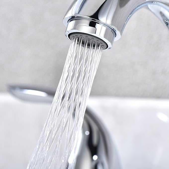 sumerain Widespread Bathroom Faucet 8 inch 3 Hole Bathroom Sink Faucet Chrome